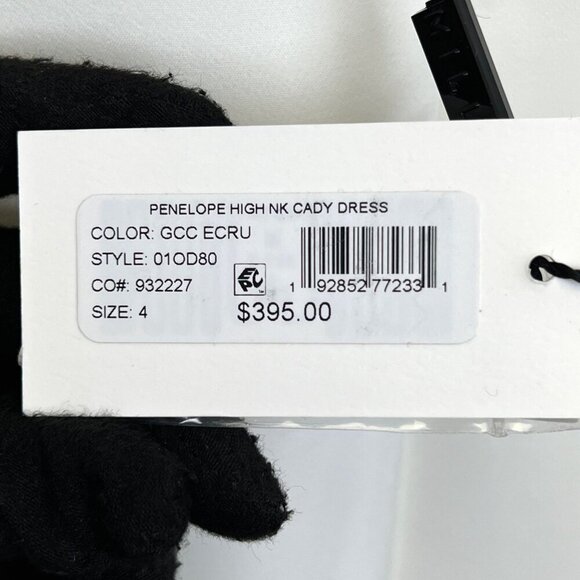 NWT MILLY Penelope Halter Neck Cady Dress  US 4 - Picture 14 of 15